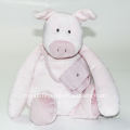 Plush Pink Sitting Pig Toy